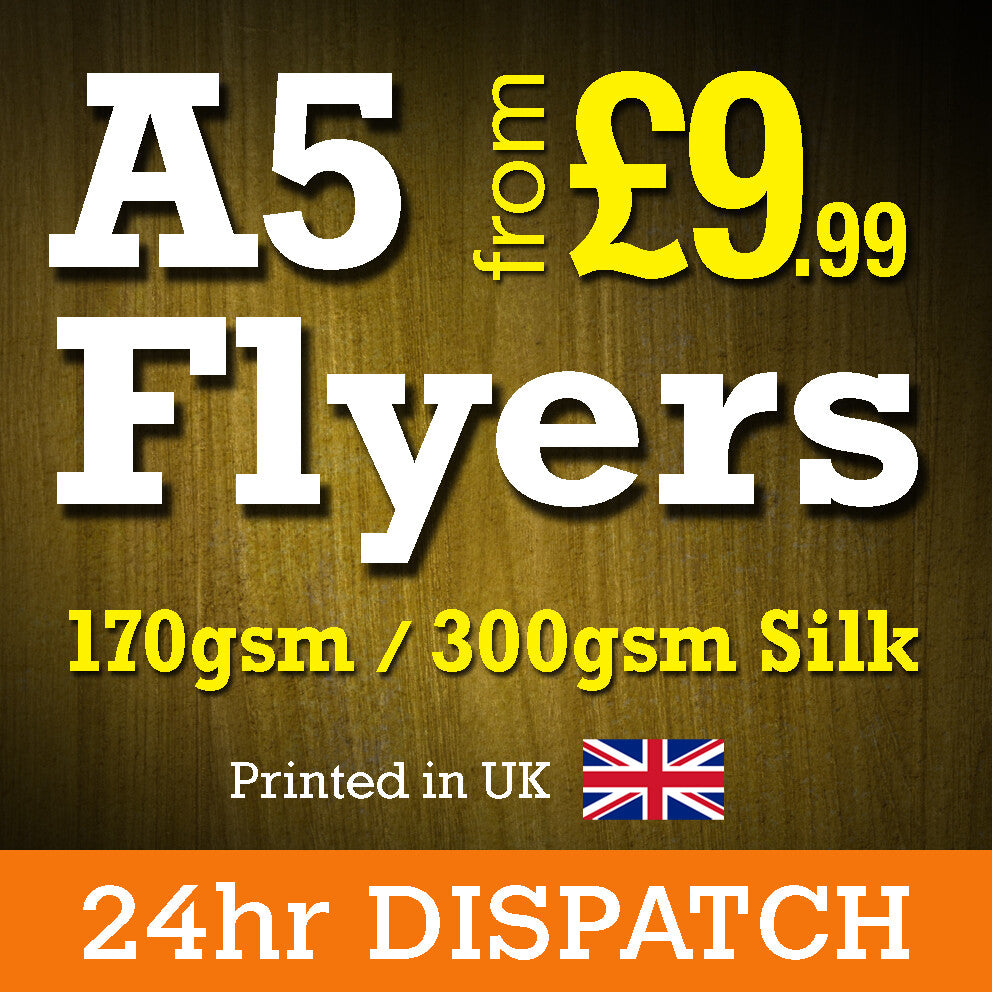 A5 Flyers Leaflets Printed Full Colour 170gsm 300gsm Silk - A5 Flyer Printing
