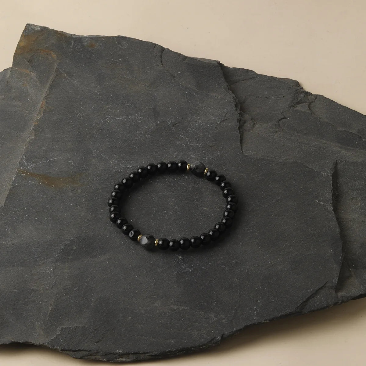 1 Pc Zwarte Toermalijn Obsidiaan Armband Mannen En Vrouwen, De Ideale Keuze Van Geschenk