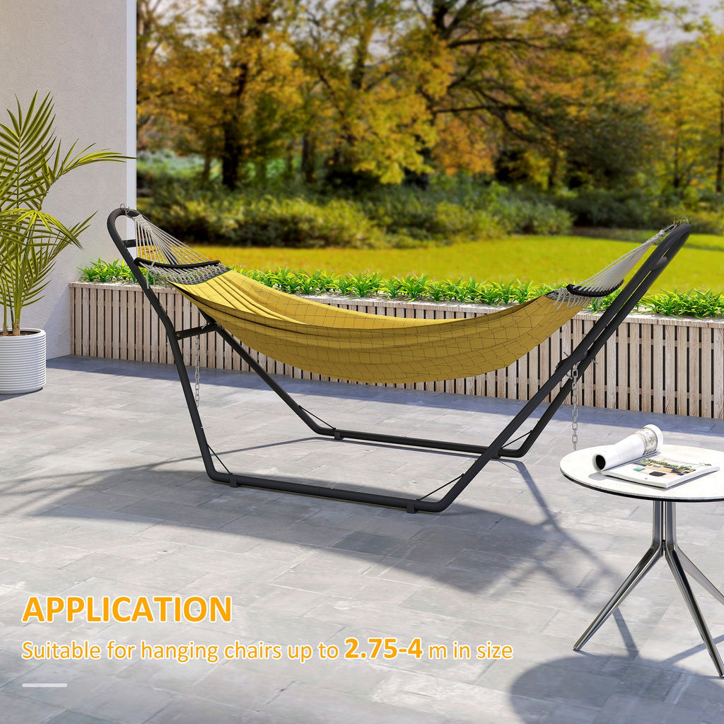9ft Hammock Stand Adjustable Hammock Frame for Indoor Outdoor, 150 kg Capacity