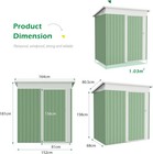 Metal Garden Shed with Lockable Door,Waterproof Outdoor Storage Box for Backyard