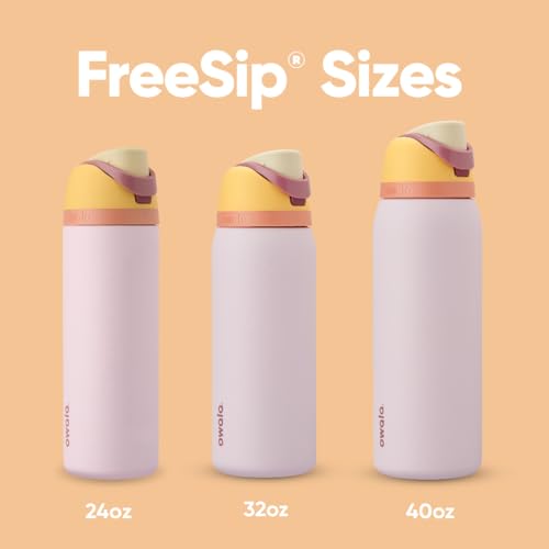 Owala FreeSip Insulated Stainless Steel Water Bottle with Straw for Sports and Travel, BPA-Free Sports Water Bottle, 32 oz, Candy Store