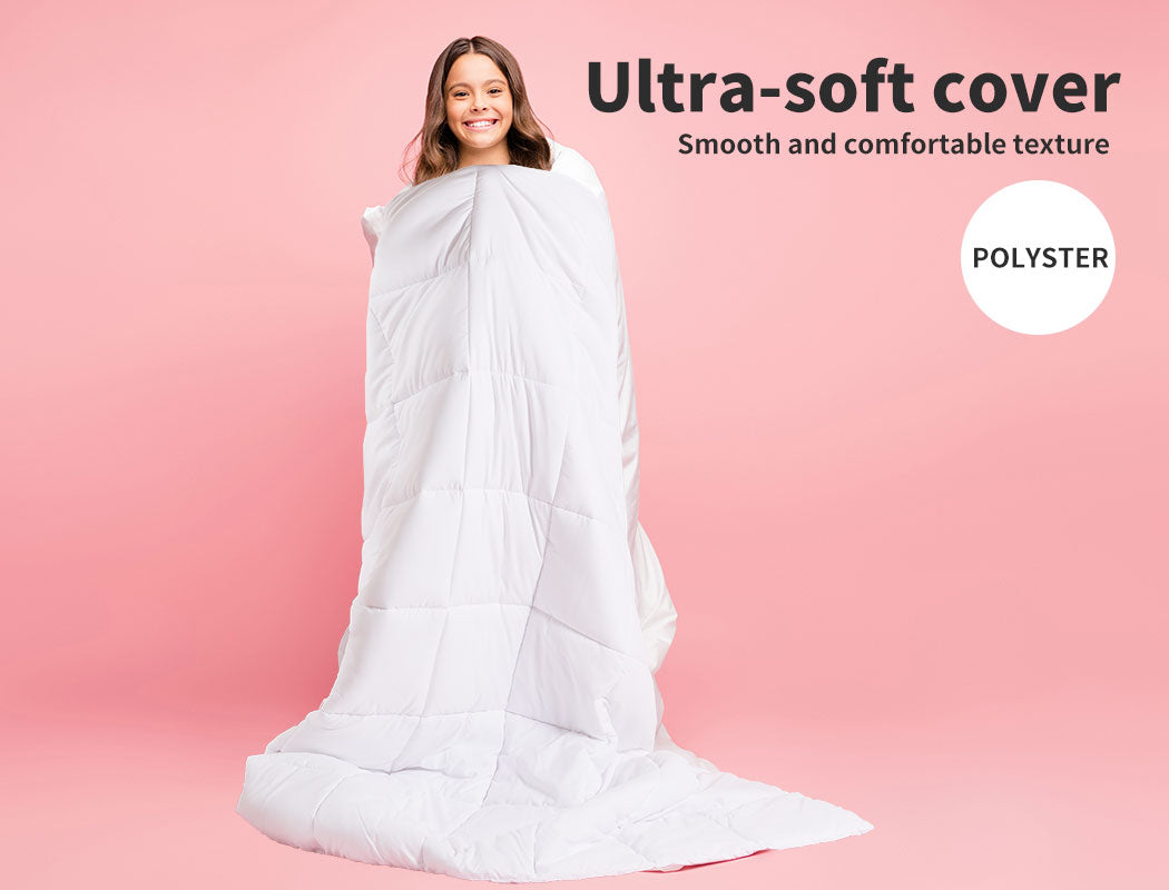 Dreamz Microfiber Quilt Doona Duvet Winter Summer Microfibre 250GSM All Size