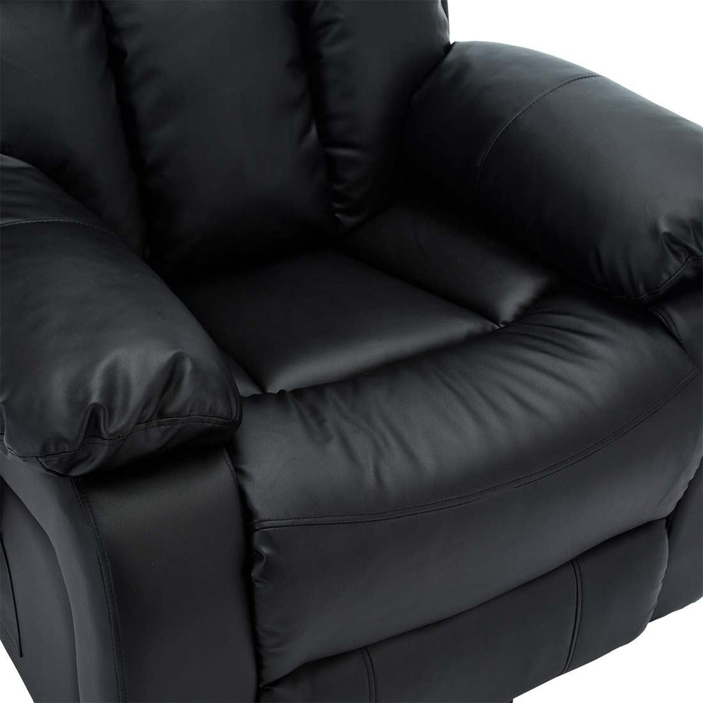 CHESTER DUAL MOTOR RISER ELECTRIC LEATHER RECLINER ARMCHAIR HEATED MASSAGE CHAIR