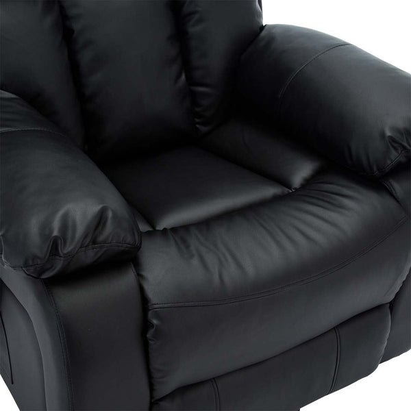 CHESTER DUAL MOTOR RISER ELECTRIC LEATHER RECLINER ARMCHAIR HEATED MASSAGE CHAIR