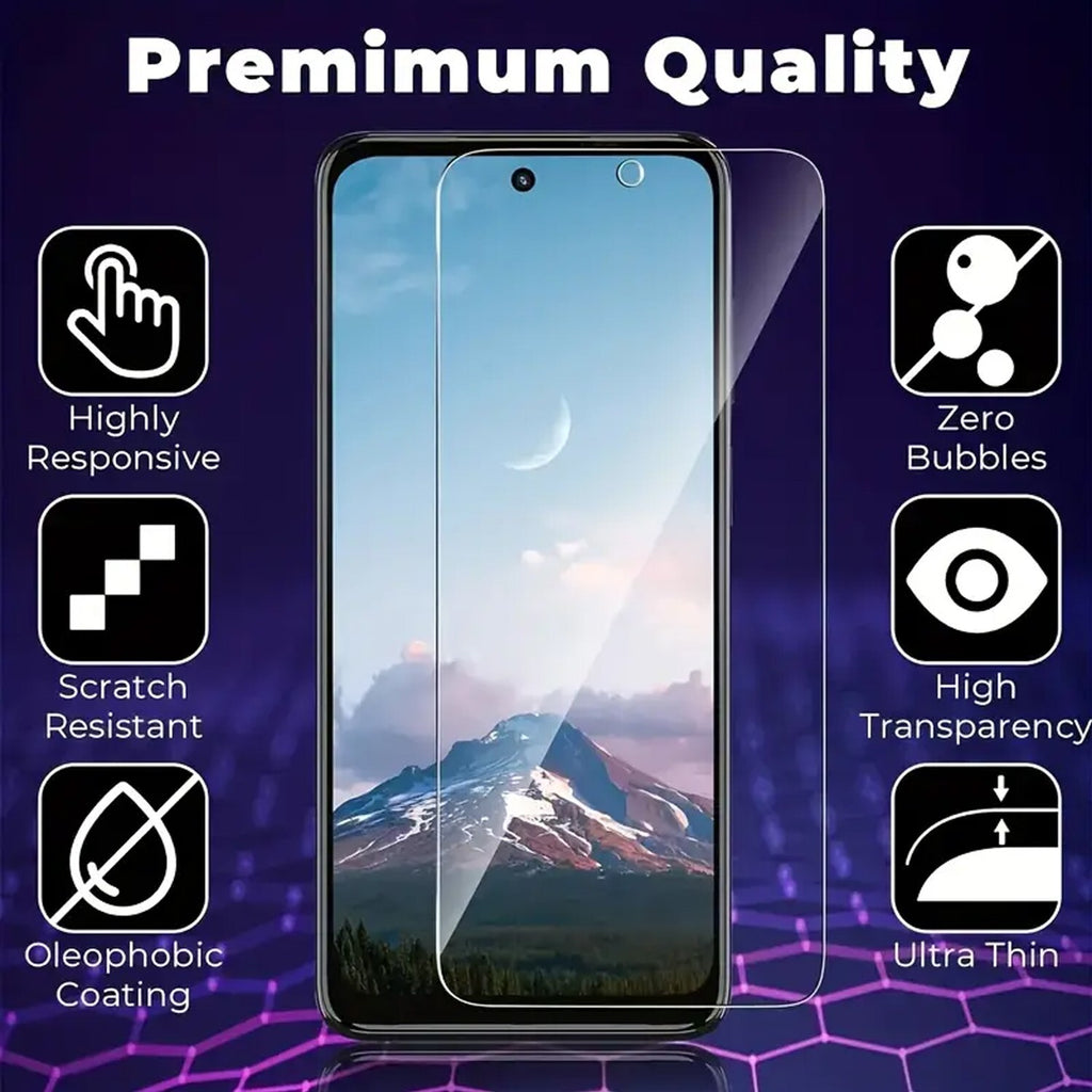 For Motorola Moto G Play 2024 Case Phone Cover Shockproof +Tempered Glass Screen
