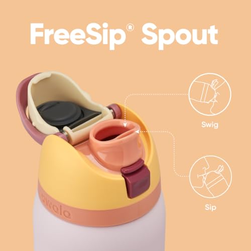 Owala FreeSip Insulated Stainless Steel Water Bottle with Straw for Sports and Travel, BPA-Free Sports Water Bottle, 32 oz, Candy Store