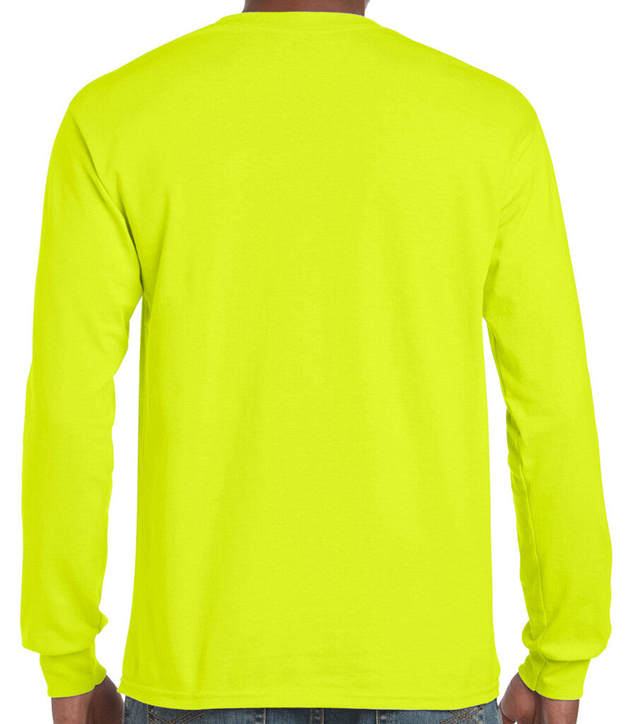 Gildan Mens Ultra Cotton Adult Long Sleeve T-Shirt Classic Fit Rib Cuffs Tee TOP