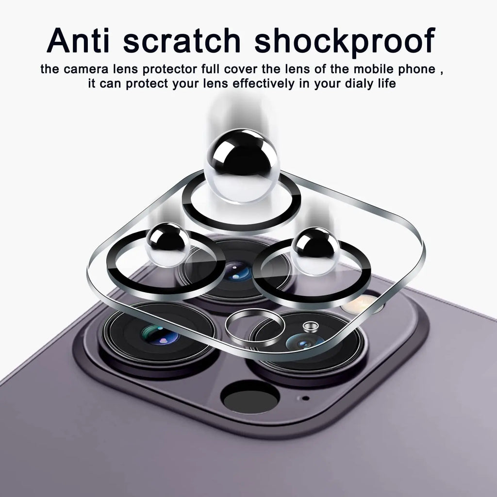 4Pcs Full Cover Protective Glass For iPhone 11 12 13 15 Pro Max Camera Protector For iPhone 13 14 Mini Ultra HD Not Affect Night