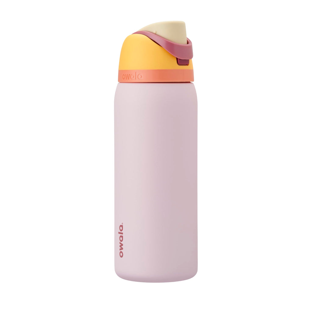 Owala FreeSip Insulated Stainless Steel Water Bottle with Straw for Sports and Travel, BPA-Free Sports Water Bottle, 32 oz, Candy Store