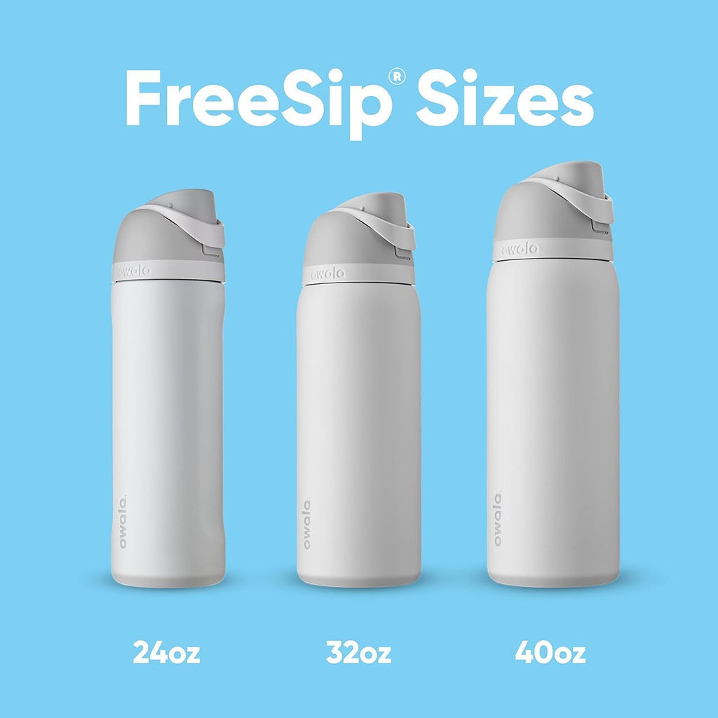 Owala FreeSip Insulated Stainless Steel Water Bottle with Straw for Sports and Travel, BPA-Free Sports Water Bottle, 32 oz, Candy Store