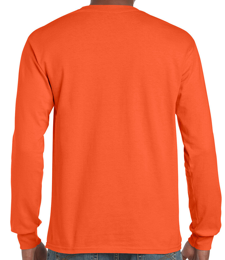 Gildan Mens Ultra Cotton Adult Long Sleeve T-Shirt Classic Fit Rib Cuffs Tee TOP