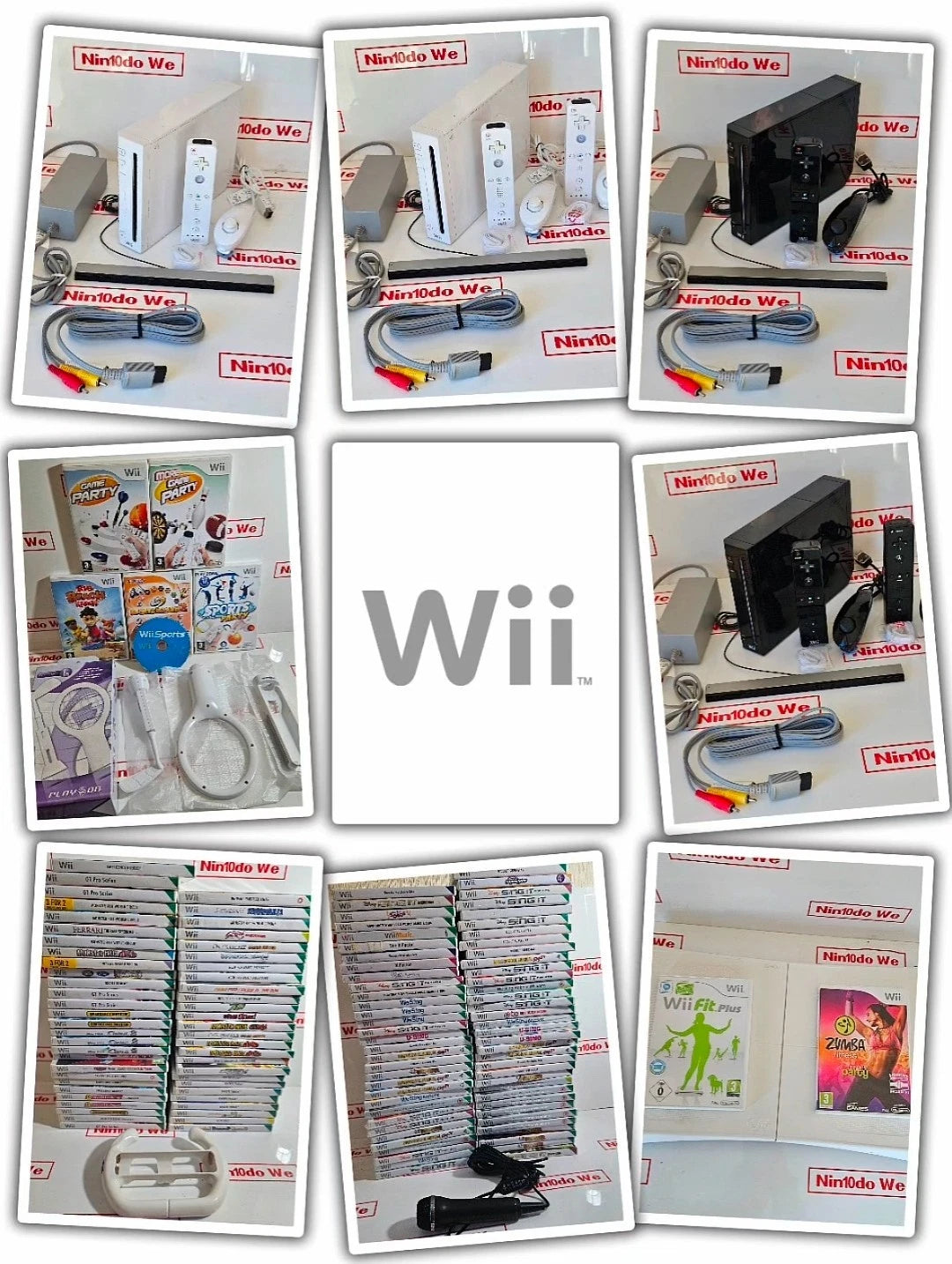 Nintendo Wii Console | Choose your Bundle + Extra Accesories! | + 40 Free Games!