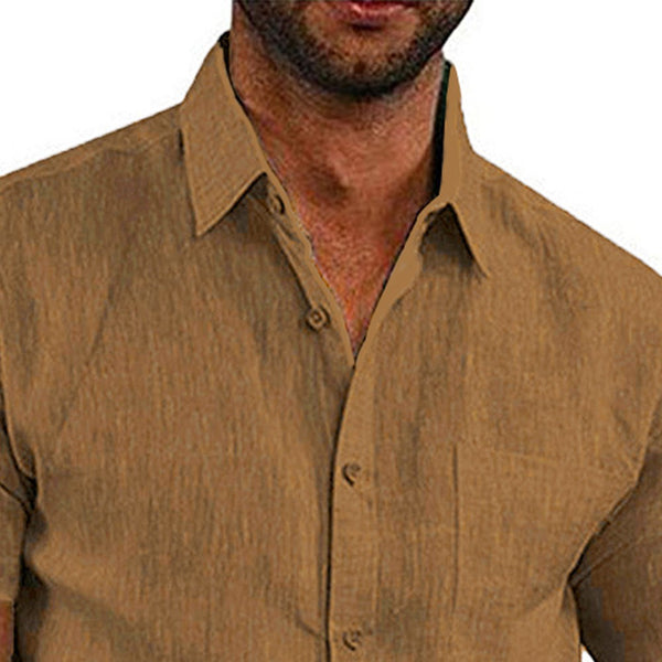 Mens Summer Short Sleeve Polo Shirts Work Casual Loose Button Up T Shirt Tops