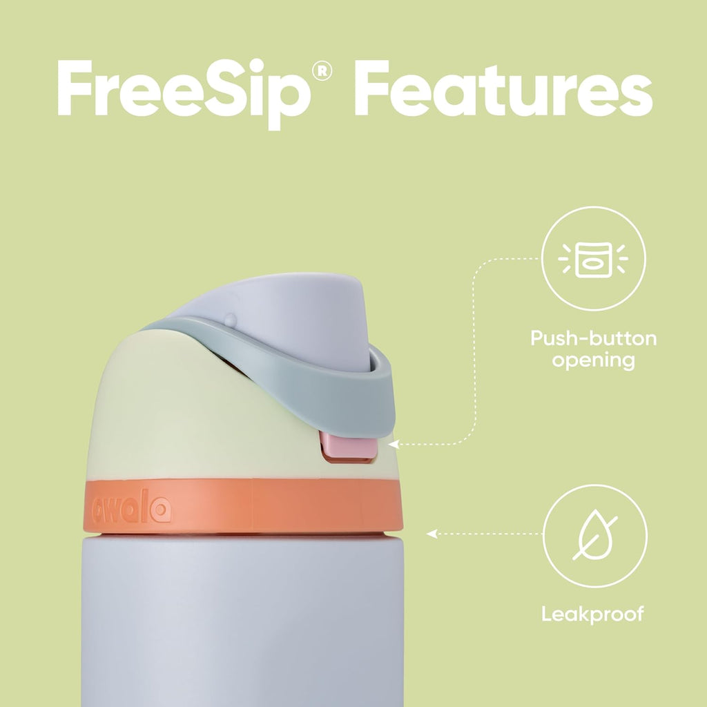 Owala FreeSip Insulated Stainless Steel Water Bottle with Straw for Sports and Travel, BPA-Free Sports Water Bottle, 32 oz, Candy Store
