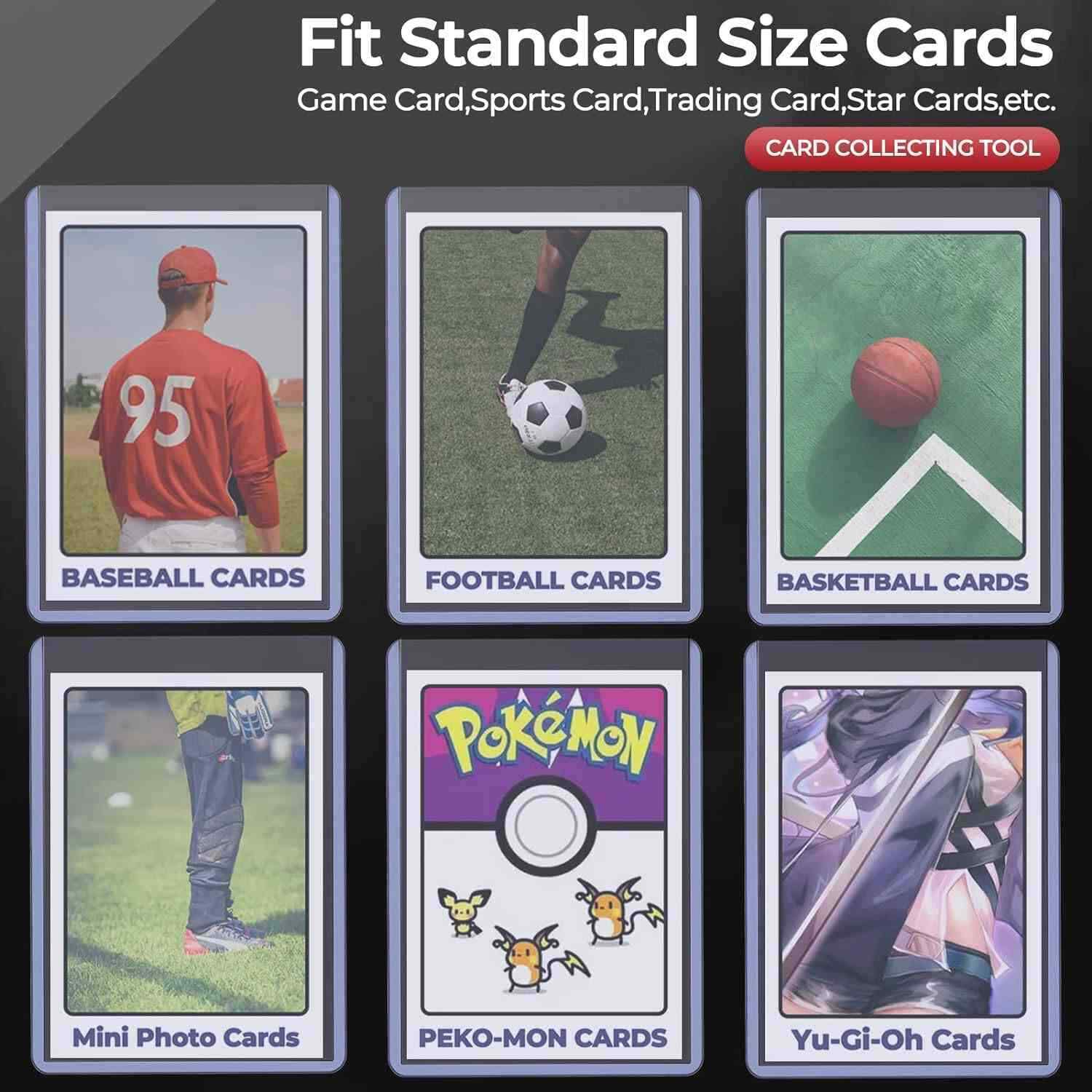 100/200/500/1000/2000CT Standard 3"x4" Toploaders For 35pt Trading Sports Cards