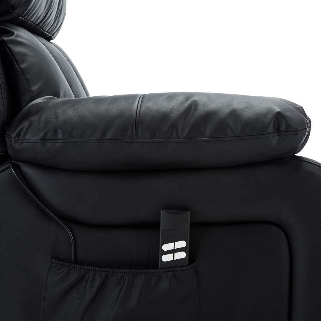 CHESTER DUAL MOTOR RISER ELECTRIC LEATHER RECLINER ARMCHAIR HEATED MASSAGE CHAIR