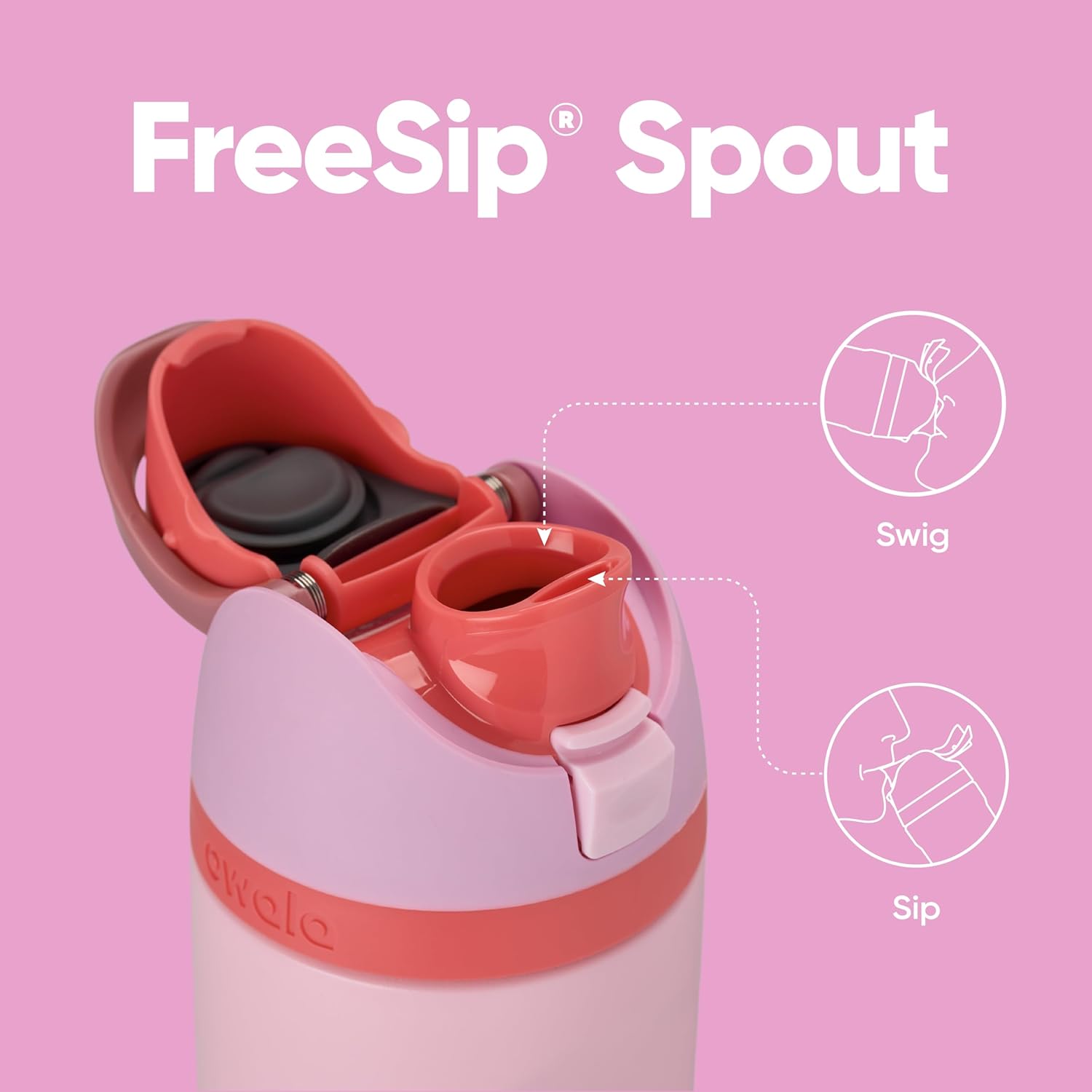 Owala FreeSip Insulated Stainless Steel Water Bottle with Straw for Sports and Travel, BPA-Free Sports Water Bottle, 32 oz, Candy Store