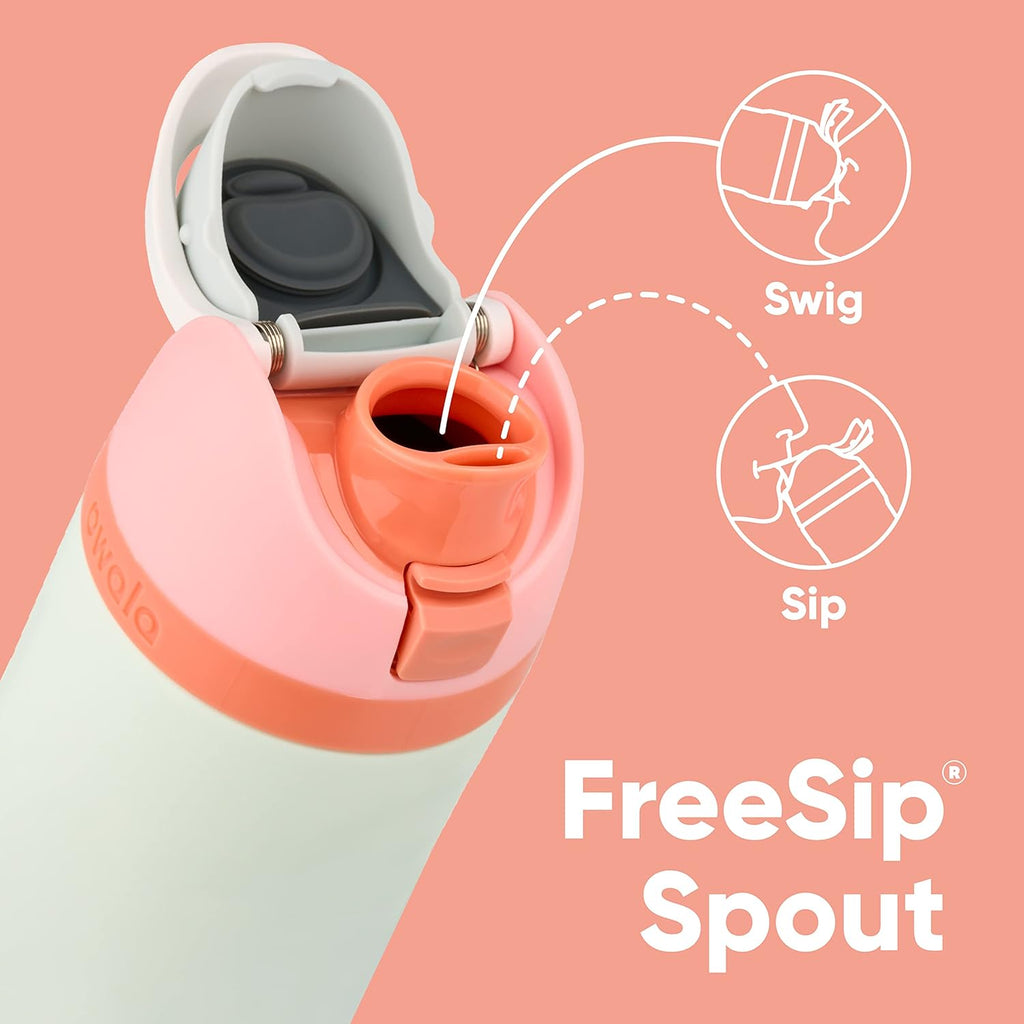 Owala FreeSip Insulated Stainless Steel Water Bottle with Straw for Sports and Travel, BPA-Free Sports Water Bottle, 32 oz, Candy Store