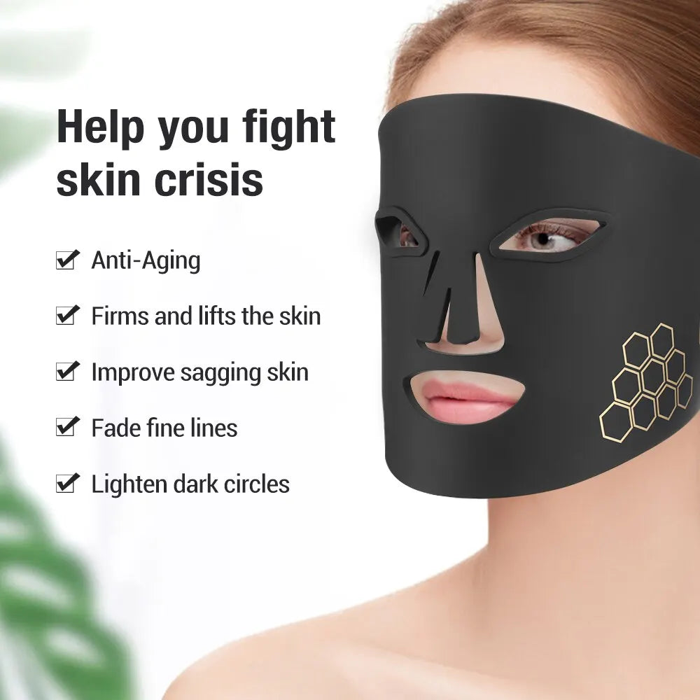 72 LED Photon Beauty Mask Instrument USB elektronische Maske Verjüngung hellt feine Linien aufhellen Hautton Reparatur Haut