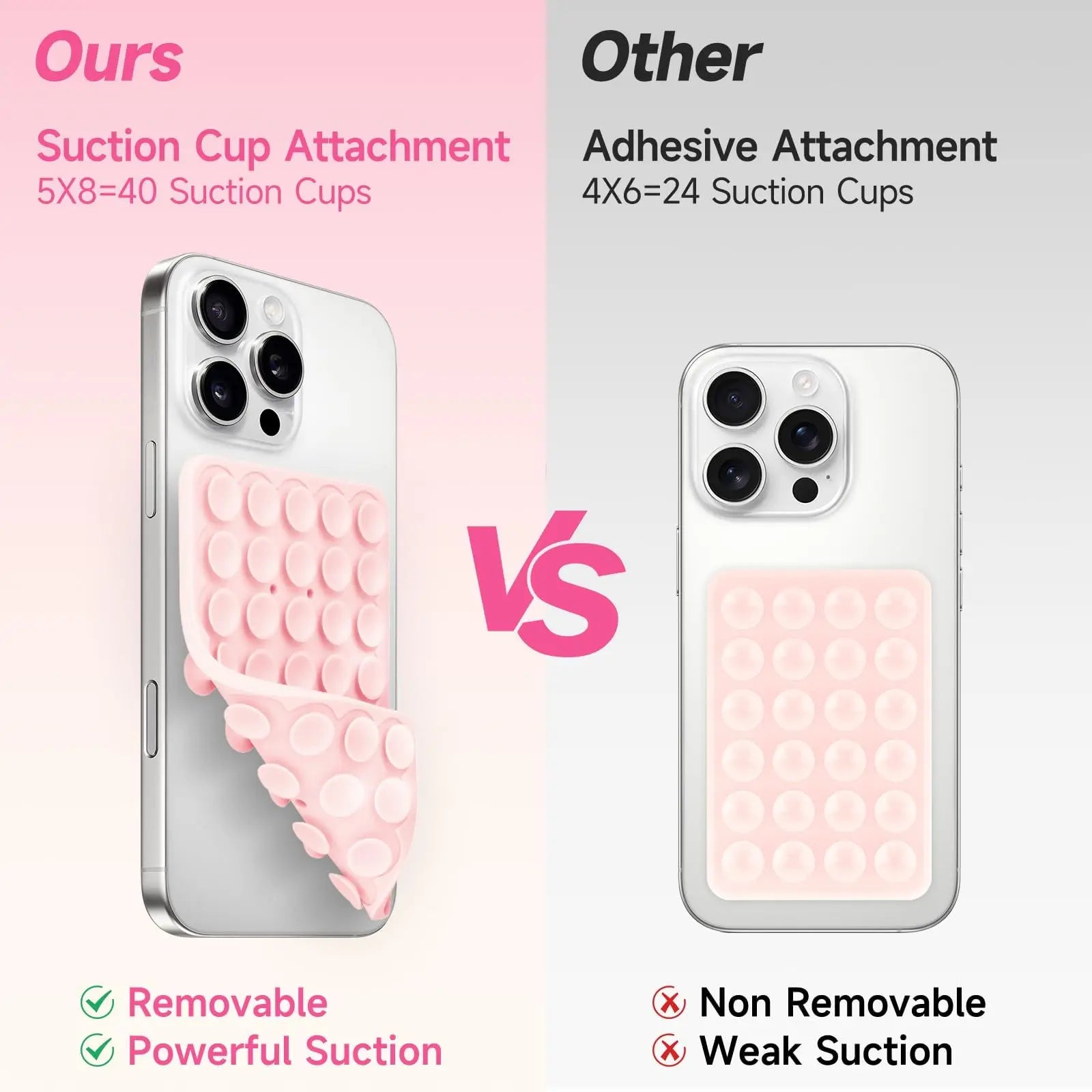 Silicone Suction Cup Phone Holde Multifunctional Fixed Anti-slip Mobile Fixture Double Sided Detachable Phone Rubber Sucker Pad