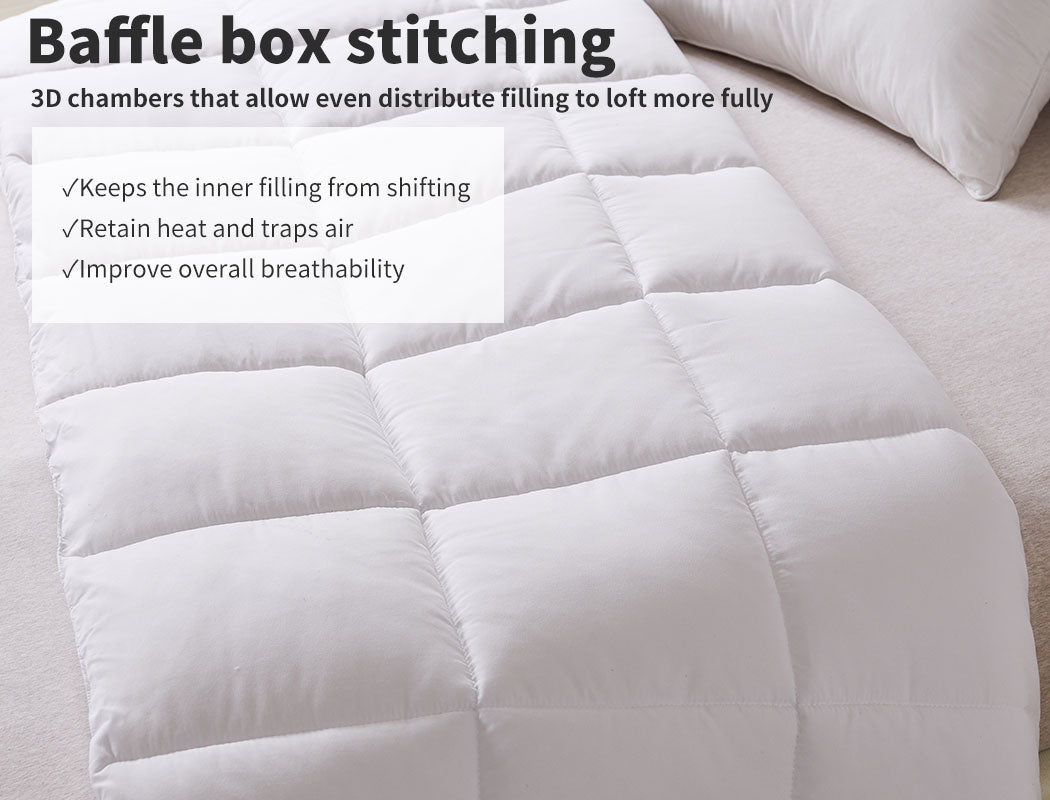Dreamz Microfiber Quilt Doona Duvet Winter Summer Microfibre 250GSM All Size