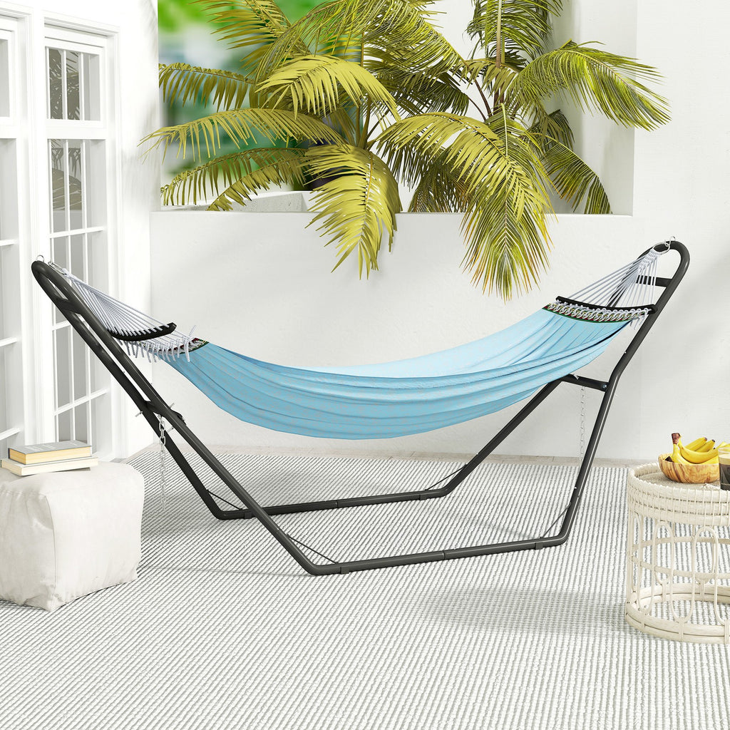 9ft Hammock Stand Adjustable Hammock Frame for Indoor Outdoor, 150 kg Capacity
