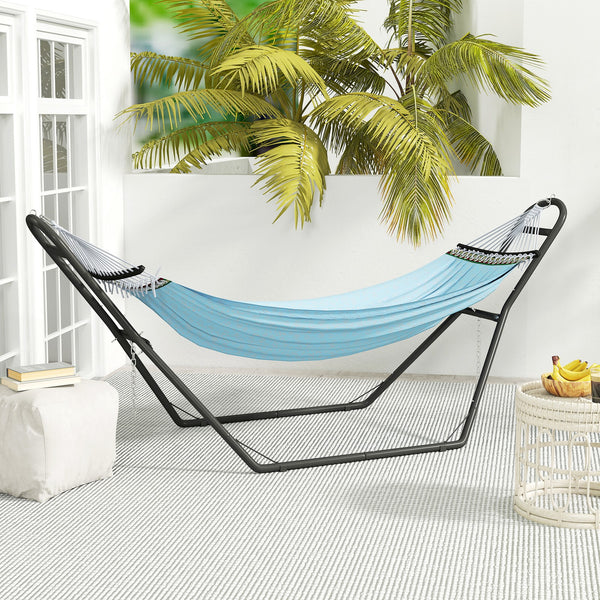 9ft Hammock Stand Adjustable Hammock Frame for Indoor Outdoor, 150 kg Capacity