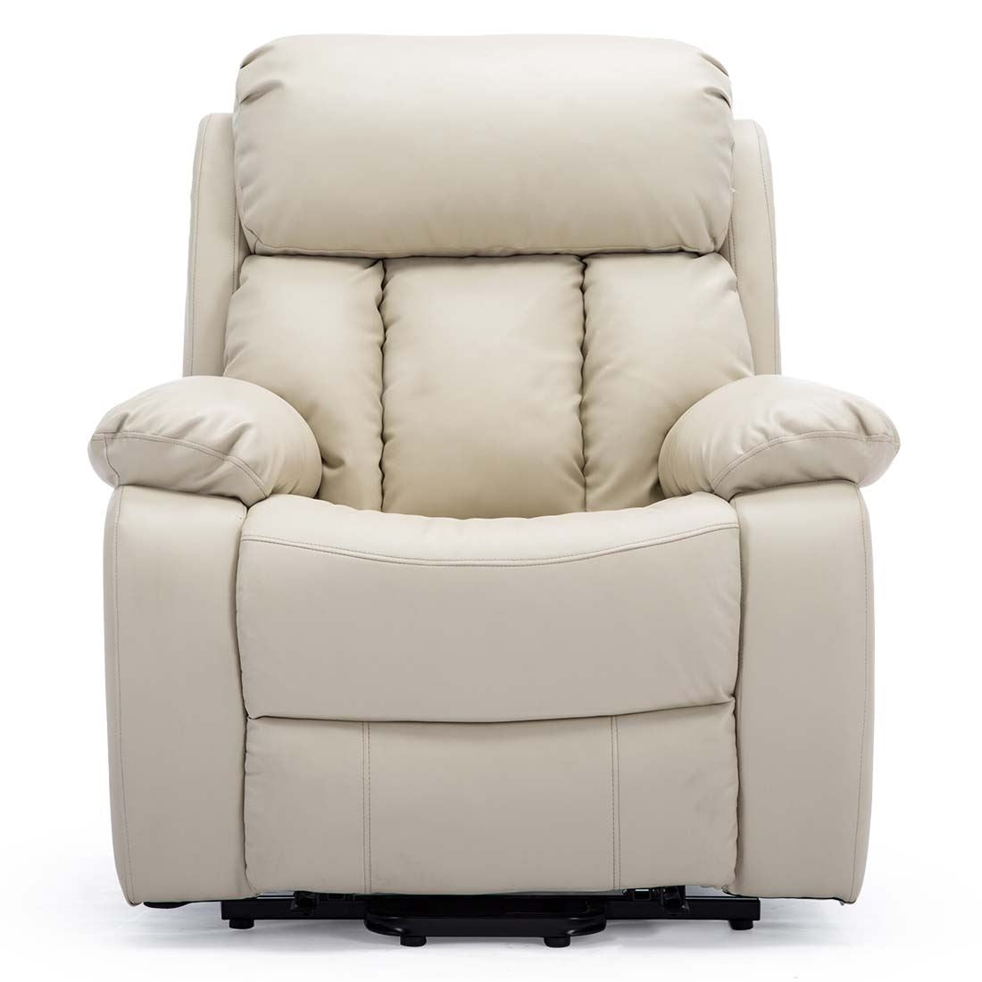 CHESTER DUAL MOTOR RISER ELECTRIC LEATHER RECLINER ARMCHAIR HEATED MASSAGE CHAIR