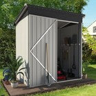 Metal Garden Shed with Lockable Door,Waterproof Outdoor Storage Box for Backyard