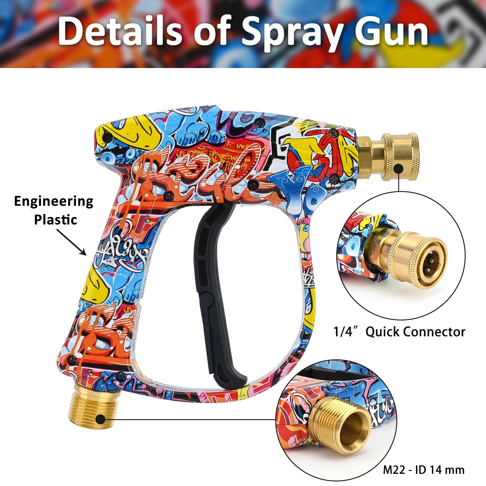 Pressure Washer Water Gun for Car Cleaning Hose Connector For Karcher Nilfisk Parkside Bosch Quick Connector Nozzles