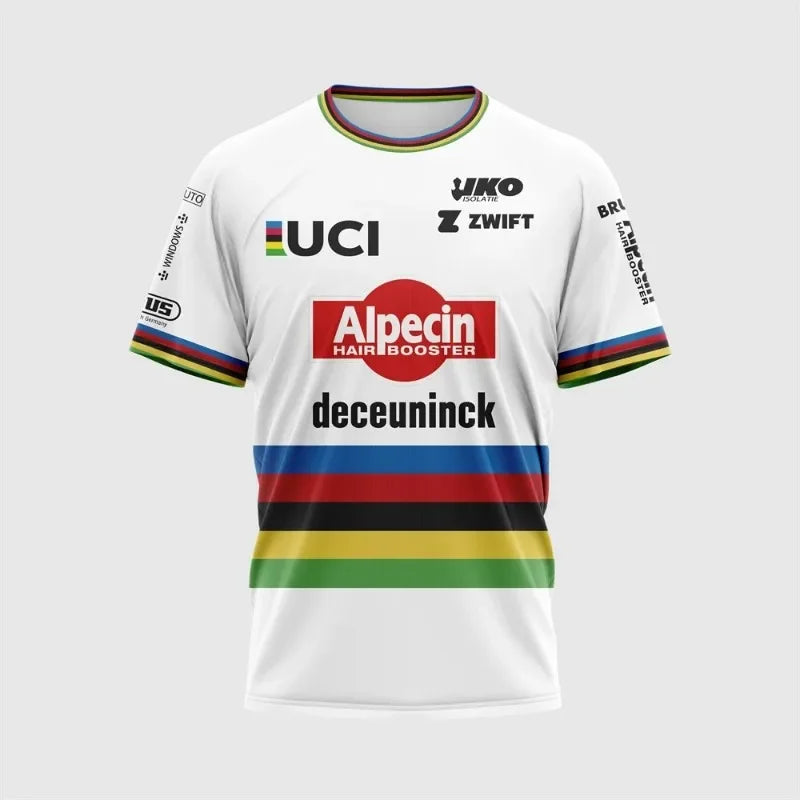 Camiseta de Ciclismo de gran tamaño para hombres y mujeres, ropa deportiva de competición, camiseta de manga corta, Tops de Fitness al aire libre, nueva