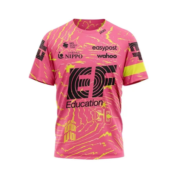 Camiseta de Ciclismo de gran tamaño para hombres y mujeres, ropa deportiva de competición, camiseta de manga corta, Tops de Fitness al aire libre, nueva