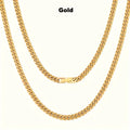 5mm Cuban Link 18K Real Gold Plated Miami Cuban Curb Necklace Hip Hop Jewelry 16/18/20/22/24 Inch Neck Chains for Men Women