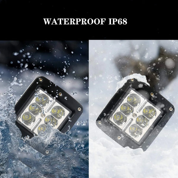 12V 24V Latest Classic Model Car Led Cube Light 18w Offroad Led Light Pod 6000k WATERPROOF IP67 WORK Light for Truck