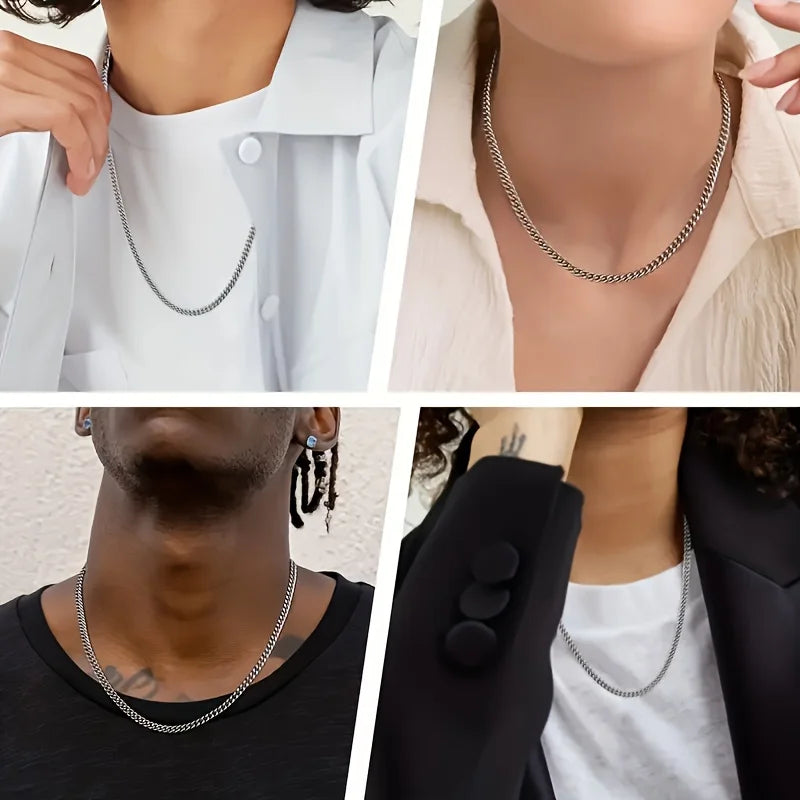 5mm Cuban Link 18K Real Gold Plated Miami Cuban Curb Necklace Hip Hop Jewelry 16/18/20/22/24 Inch Neck Chains for Men Women