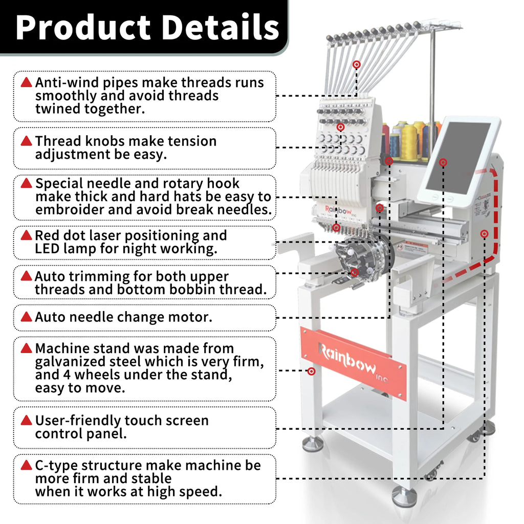1 Head Automatic Computer Hat Embroidery Machine Price 2023