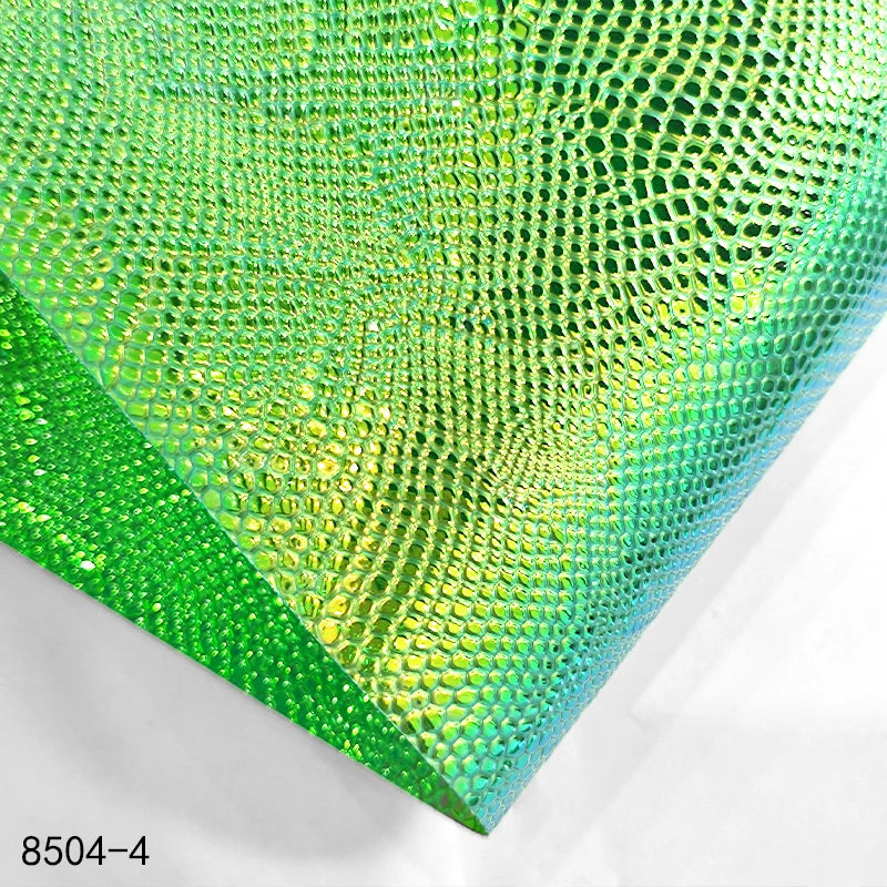 0.4mm Lizard Pattern PVC Fabric Waterproof Holographic Embossed PVC Film for Bags