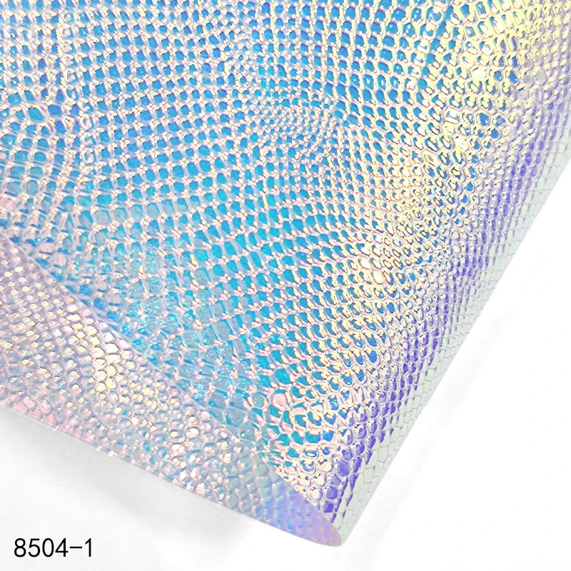 0.4mm Lizard Pattern PVC Fabric Waterproof Holographic Embossed PVC Film for Bags