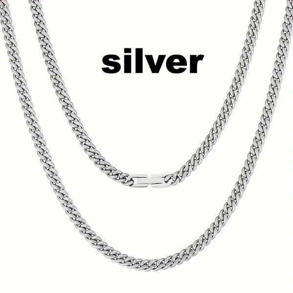 5mm Cuban Link 18K Real Gold Plated Miami Cuban Curb Necklace Hip Hop Jewelry 16/18/20/22/24 Inch Neck Chains for Men Women