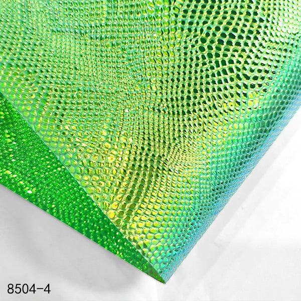 0.4mm Lizard Pattern PVC Fabric Waterproof Holographic Embossed PVC Film for Bags