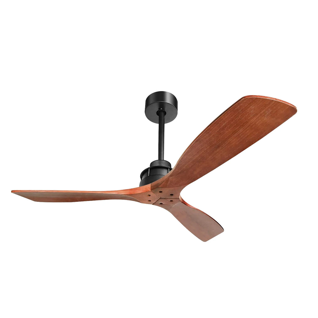 110V New Products 60inch Solid Wood Led Ceiling Indoor Fans with Remote Control Ceiling Fan with Light