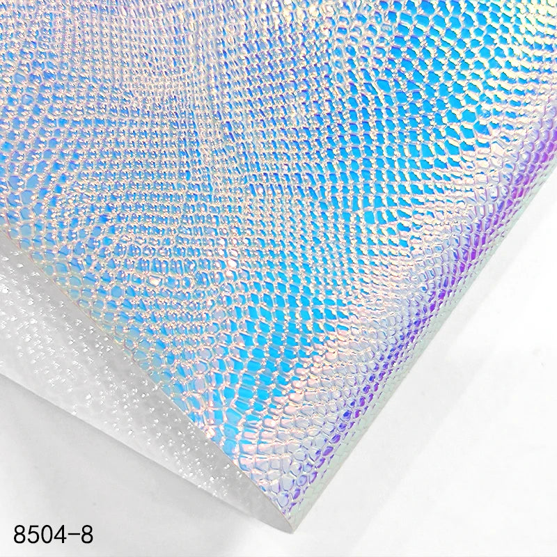 0.4mm Lizard Pattern PVC Fabric Waterproof Holographic Embossed PVC Film for Bags