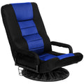 360 Degree Swivel Video Foldable Floor Gaming Chair With Armrest Handles