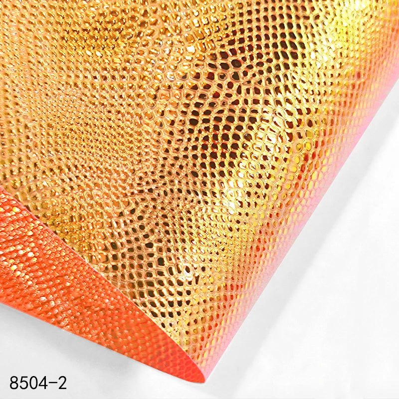 0.4mm Lizard Pattern PVC Fabric Waterproof Holographic Embossed PVC Film for Bags