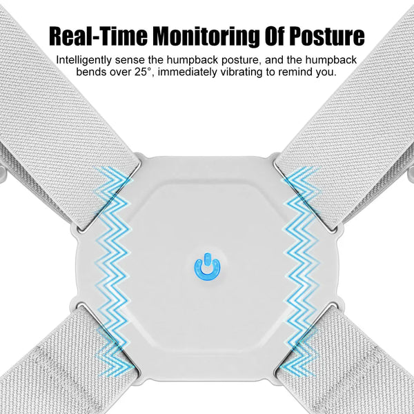 Intelligent Posture Corrector Back Posture Trainer Clavicle Spine Shoulder Correction Smart Tips Adjustable Length Back Support