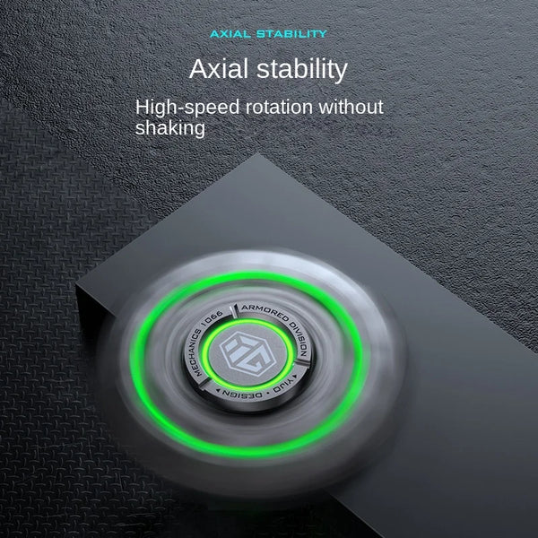 New Technology Metal Alloy Luminous Gyro Smart Black Technology Fidget Spinner Hand Stress Relief Toy Boy Adults Birtday Gifts