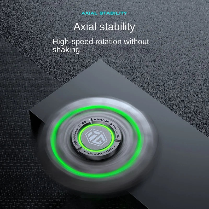 New Technology Metal Alloy Luminous Gyro Smart Black Technology Fidget Spinner Hand Stress Relief Toy Boy Adults Birtday Gifts