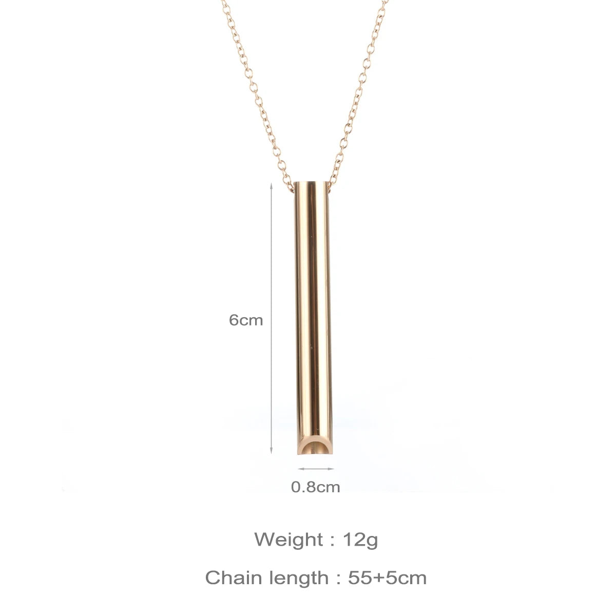 528 Hz Meditation Whistle Mindfulness Pendant Stainless Steel Vacuum Necklace Regulate Breathing Relieve Anxiety Spot