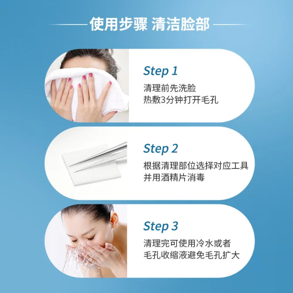 Cell Pimples Blackhead Remover Clip Ultra-fine Tweezers Black Dots Blackhead Extractor Acne Needle Facial Cleaner Skin Care Tool