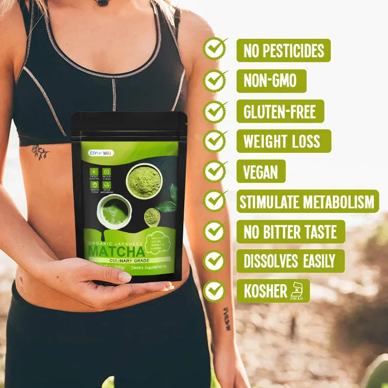 Weight Loss Matcha Support Flat Belly Deep Cleansing Detox Provides Energy Fat Burning Appetite Suppressant